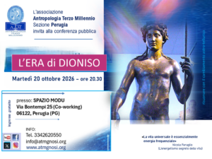 conferenza l'era di dioniso a.t.m. perugia 20 ottobre 2026 nicola feruglio